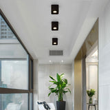 Dimmable LED Wall Mounted Downlight 10W 12W 20W COB Spot light Ceiling Lamp Surface Mounted Square Downlight