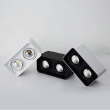 Dimmable LED Wall Mounted Downlight 10W 12W 20W COB Spot light Ceiling Lamp Surface Mounted Square Downlight