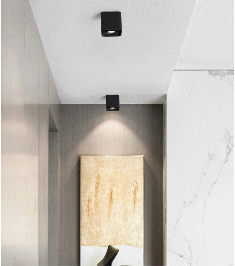 Dimmable Surface Mounted Anti Glare LED Downlights 10W 15W 20W 30W Epistar Chip Ceiling Spot Lights AC85~265V Background Lamps