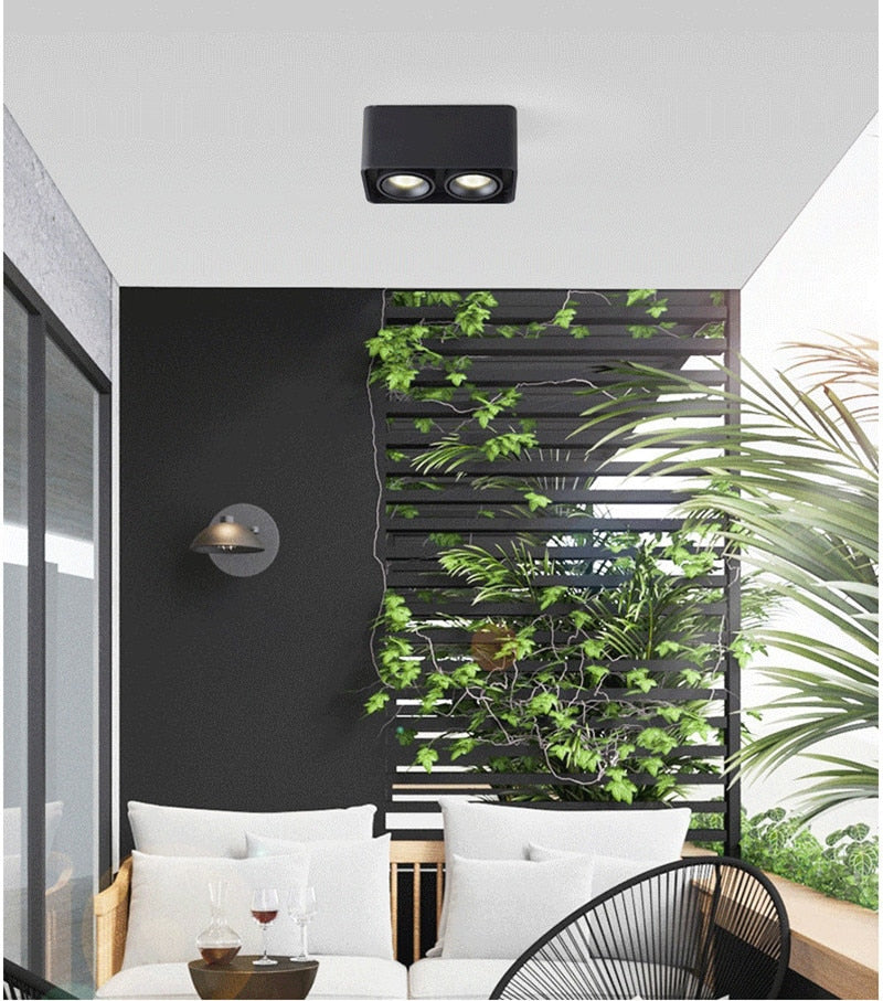 Dimmable Surface Mounted Anti Glare LED Downlights 10W 15W 20W 30W Epistar Chip Ceiling Spot Lights AC85~265V Background Lamps