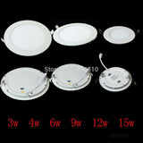 LED Downlights 20pcs 9W Round Ultrathin SMD 2835 Power Driver Ceiling Panel Lights Cool Warm White