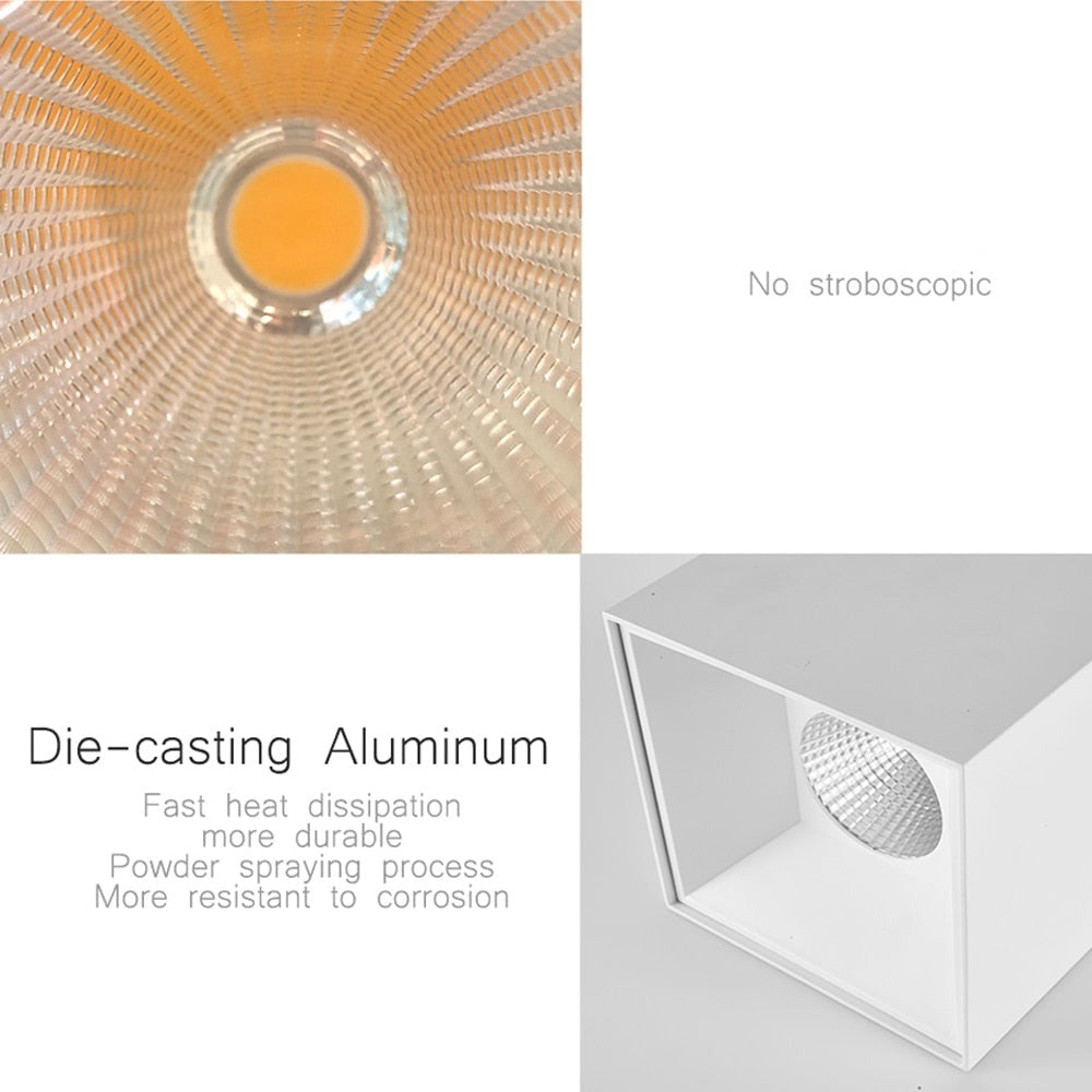 20W 30W Square Ceiling Downlights Living Room Hotel Corridor Office Indoor Lighting 4000K/5000K White LED Ceiling Lamps