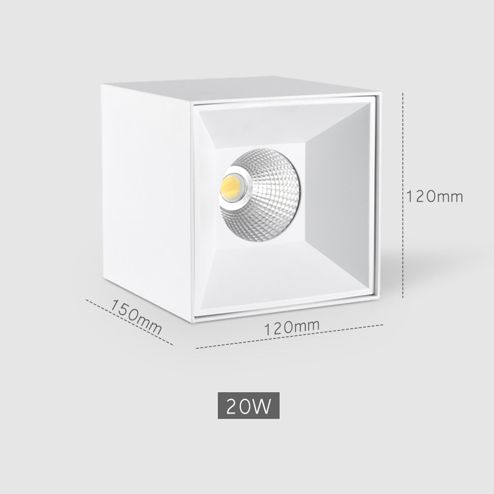 20W 30W Square Ceiling Downlights Living Room Hotel Corridor Office Indoor Lighting 4000K/5000K White LED Ceiling Lamps