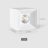 20W 30W Square Ceiling Downlights Living Room Hotel Corridor Office Indoor Lighting 4000K/5000K White LED Ceiling Lamps