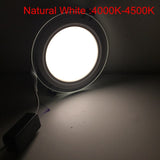 LED Dimmable 20pcs 9W Recessed Panel Light SMD 5630 Celing Lamp Round Spot Lights Lamps LED Panel Downlight With Glass Cover