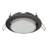 GX53 H4 Recessed Ceiling Downlight Round Spotlight Cut Hole Spot Lamp Fitting Frame Bulb Replaceable GX53 Sockets