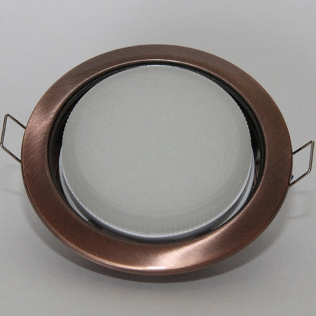  GX53 H4 Recessed Ceiling Downlight Round Spotlight Cut Hole Spot Lamp Fitting Frame Bulb Replaceable GX53 Sockets