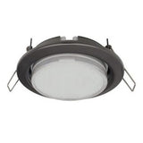  GX53 H4 Recessed Ceiling Downlight Round Spotlight Cut Hole Spot Lamp Fitting Frame Bulb Replaceable GX53 Sockets