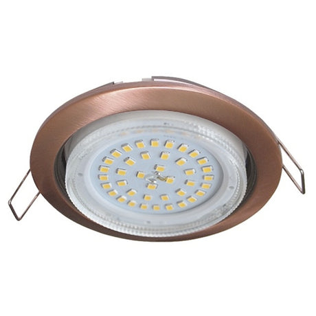  GX53 H4 Recessed Ceiling Downlight Round Spotlight Cut Hole Spot Lamp Fitting Frame Bulb Replaceable GX53 Sockets
