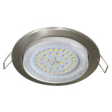  GX53 H4 Recessed Ceiling Downlight Round Spotlight Cut Hole Spot Lamp Fitting Frame Bulb Replaceable GX53 Sockets