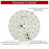 LED Downlight Chip 3W 5W 7W 9W 12W 15W 18W Round Light chip AC 220V-240V 2835SMD Lamp Beads Cold/Warm white Lighting Spotlight
