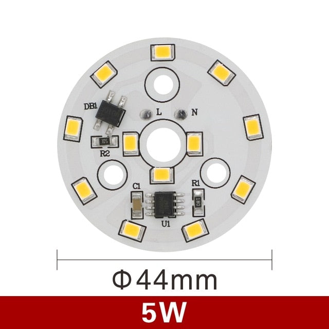 LED Downlight Chip 3W 5W 7W 9W 12W 15W 18W Round Light chip AC 220V-240V 2835SMD Lamp Beads Cold/Warm white Lighting Spotlight