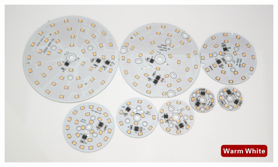 LED Downlight Chip 3W 5W 7W 9W 12W 15W 18W Round Light chip AC 220V-240V 2835SMD Lamp Beads Cold/Warm white Lighting Spotlight
