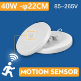 Motion Sensor Led Ceiling Light Fixtures Surface Mounted Ceiling Lamp 12W 18W 30W 50W Panel Night Light 220V For Home Bedroom