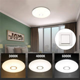 LED Ceiling Light 18W Dimmable Modern Surface Mounted Led Panel Ceiling Lamp for Living Room Bedroom Kitchen Lighting Fixture