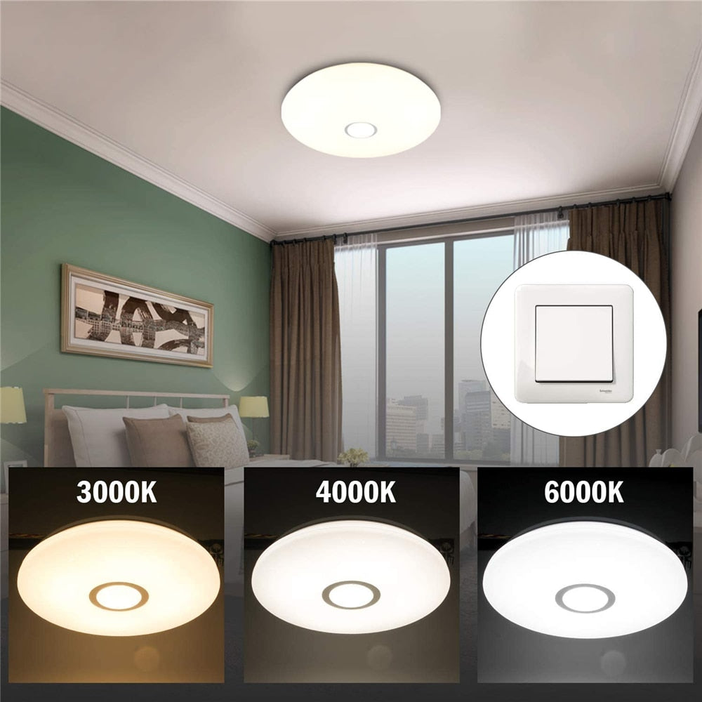 LED Ceiling Light 18W Dimmable Modern Surface Mounted Led Panel Ceiling Lamp for Living Room Bedroom Kitchen Lighting Fixture