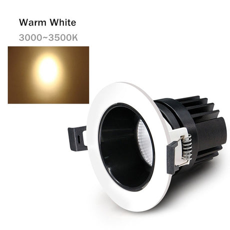 New Led Downlight Dimmable Recessed Spot Led Anti-glare Ceiling Lamp 7W 10W 12W Indoor Living Room Bedroom Corridor Wall Washer