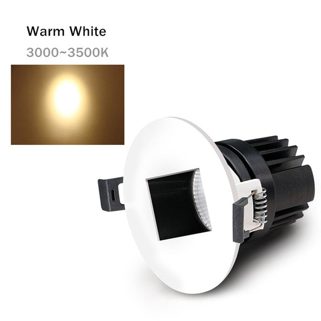 New Led Downlight Dimmable Recessed Spot Led Anti-glare Ceiling Lamp 7W 10W 12W Indoor Living Room Bedroom Corridor Wall Washer