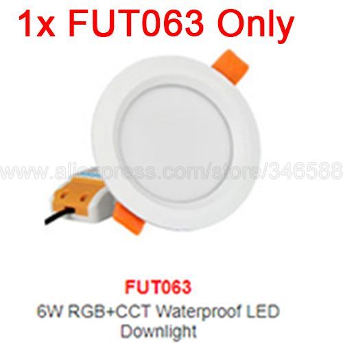 MiBoxer FUT063 6W RGB+CCT LED Downlight AC110V 220V IP54 Waterproof Ceiling Spotlight 2.4G Wireless WiFi APP Alexa Voice Control