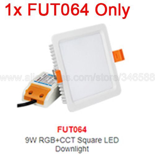 Mi.Light FUT064 9W RGB+CCT Square LED Downlight AC110V 220V LED Ceiling Spotlight 2.4G Wireless Control WiFi APP Voice Control