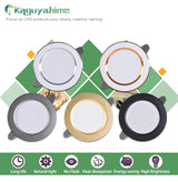 Kaguyahime LED Downlight 5w 3w LED Spot Light AC 220V 3000k 4500K 6000K Indoor Recessed Lamp Gold Silver Surface LED Spotlight