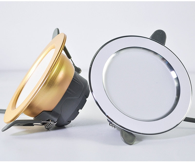 Kaguyahime LED Downlight 5w 3w LED Spot Light AC 220V 3000k 4500K 6000K Indoor Recessed Lamp Gold Silver Surface LED Spotlight