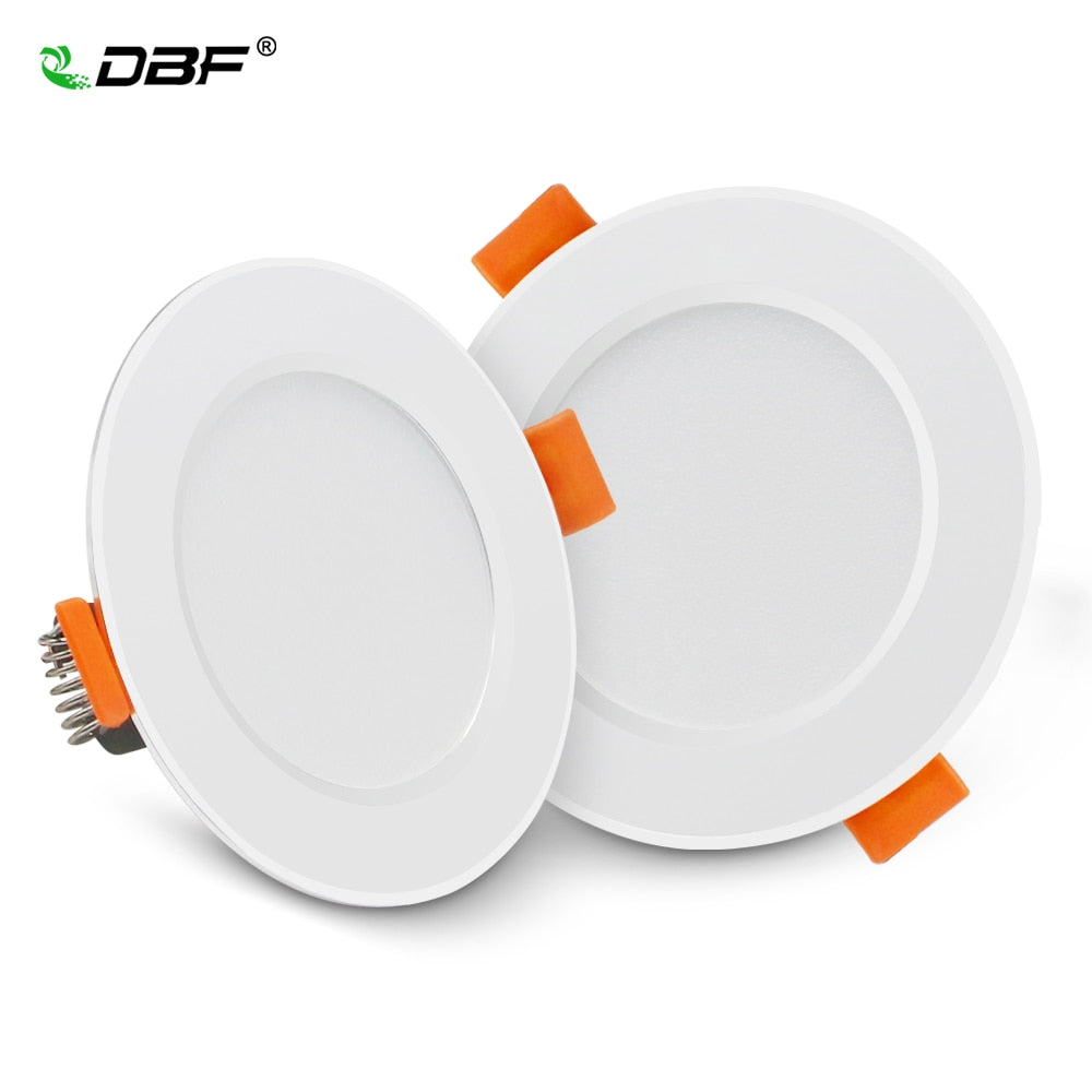 DBF Driverless LED Recessed Downlight 2-in-1 SMD 2835 3W 5W 7W 9W 12W AC220V LED Ceiling Spot light Bedroom Indoor Lighting