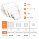 LED Panel Light Round Ultra Thin LED Downlight AC220V 6W 8W 15W 20W LED Ceiling Recessed Light For Indoor Bathroom Illuminate