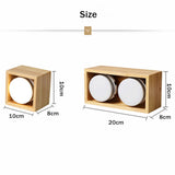 Nordic Wood Square LED Surface Mount Downlight + Replaceable LED Lamp 14W 18W 24W LED Spot Light for Living room Bedroom