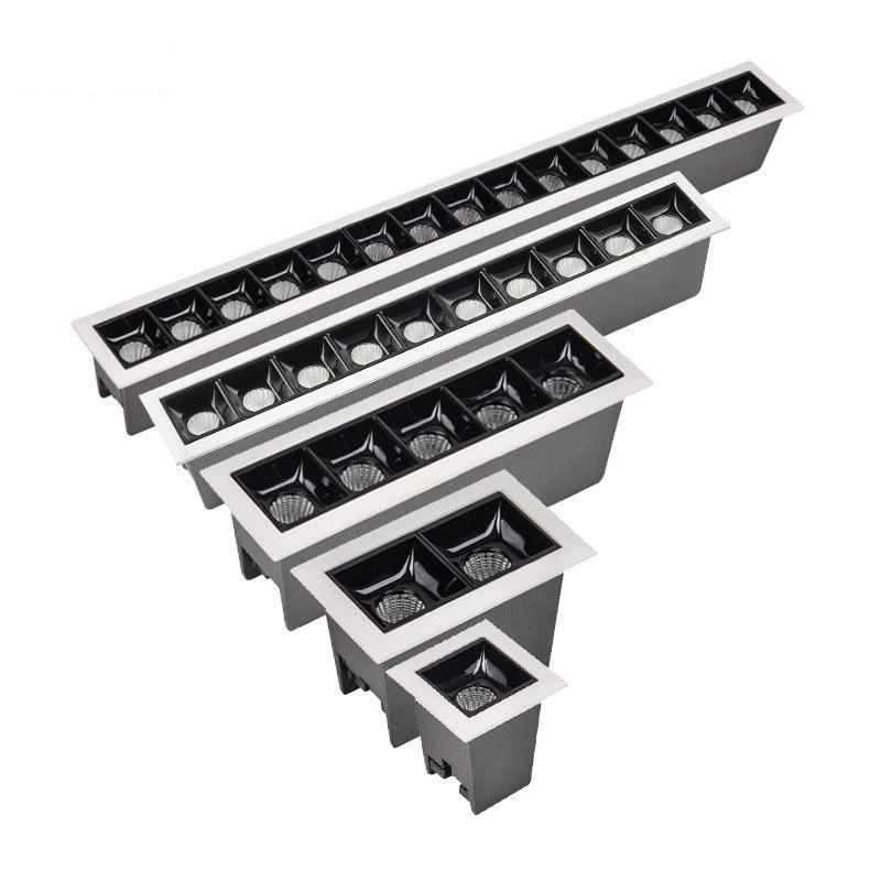 Dimmable LED Downlight Spot Light Indoor Recessed Lighting Linear bar Laser Blade Ceiling Line Lamp 2W/4W/10W/20W/30W