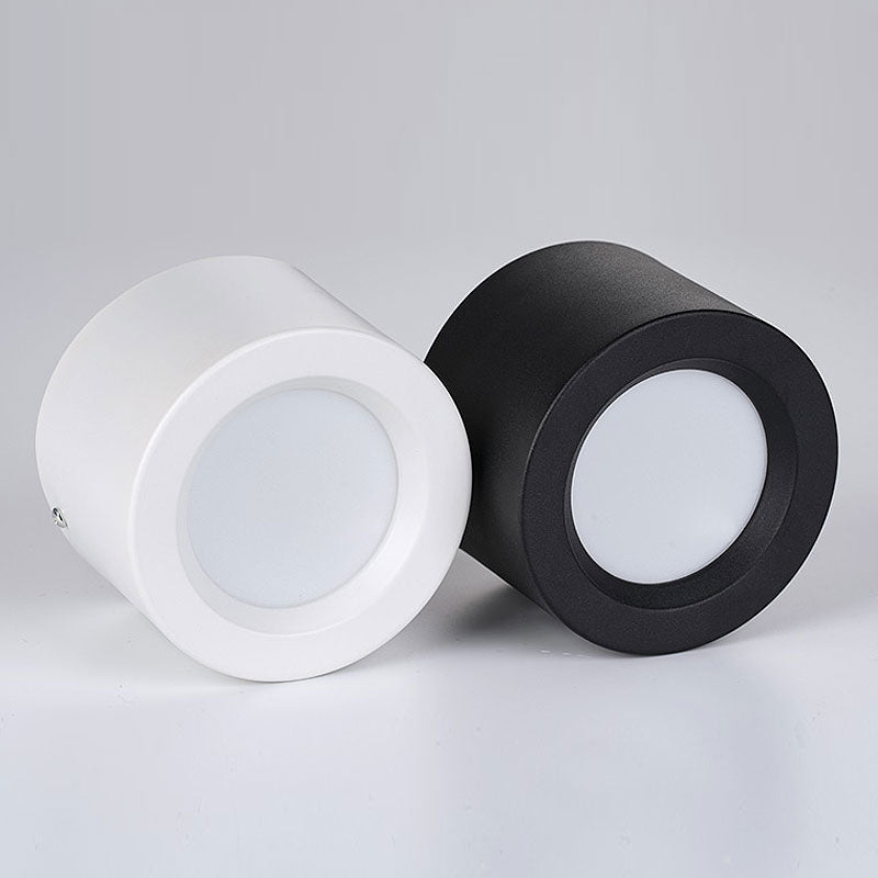 Round Surface Mounted LED Downlights 5W 7W 9W 12W Mounted Ceiling Lamps Spot Light 220V 110V Down Light black / white body