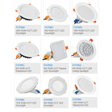 Milight 6W 9W 12W 15W 18W 25W RGB+CCT LED Downlight Ceiling Spotlight AC110V 220V FUT060 061 062 063 064 065 066 068 069 Spotlight