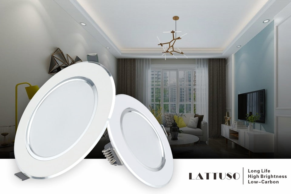 LED Downlight 220V 230V 240V Round Recessed Lamp 3W 5W 7W 9W 12W Led Bulb Bedroom Kitchen Indoor LED Spot Lighting