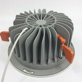  Power LED Waterproof Recessed 40W 55W Downlight Fixture 50 Beam Angle LED IP54 Lamp Security Fixed Plate