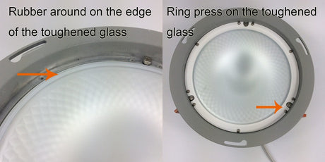  Power LED Waterproof Recessed 40W 55W Downlight Fixture 50 Beam Angle LED IP54 Lamp Security Fixed Plate