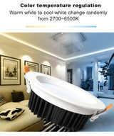 LED Downlight Smart Home Zigbee Light RGB LED Dimmable Lamp Work With Ecoh Plus Smart things LED Voice Control