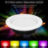  FUT060 25W RGB+CCT LED Downlights 2.4GHz RF Remote Controllable Wi Fi Enabled AC100-240V