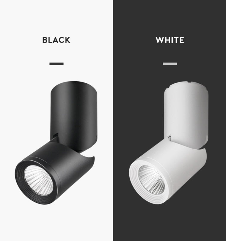 Dimmable Rotating LED Downlights 10W 15W 20W COB LED Ceiling Spot Lights AC110-220V LED Wall Lamp Warm Cold White Indoor Lighting