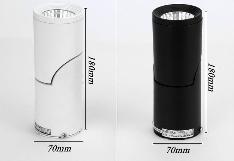 Dimmable Rotating LED Downlights 10W 15W 20W COB LED Ceiling Spot Lights AC110-220V LED Wall Lamp Warm Cold White Indoor Lighting