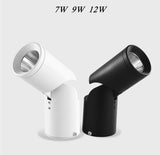 Dimmable Rotating LED Downlights 10W 15W 20W COB LED Ceiling Spot Lights AC110-220V LED Wall Lamp Warm Cold White Indoor Lighting