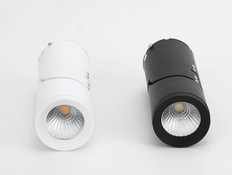 Dimmable Rotating LED Downlights 10W 15W 20W COB LED Ceiling Spot Lights AC110-220V LED Wall Lamp Warm Cold White Indoor Lighting