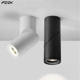 Dimmable Folding Rotating 360° LED Downlights 15W 18W 20W COB LED Ceiling Spot Lights AC110-220V LED Wall Lamp Indoor Lighting