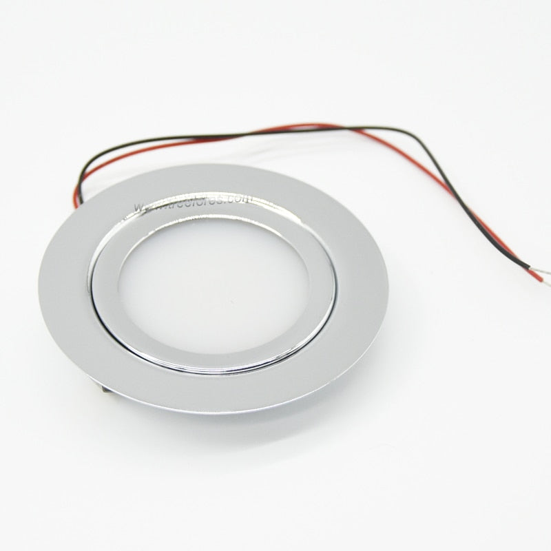 Stainless Steel 14mm Slim Mini Spot Light + Ultra-thin Lighting Transformer 3W 12V 24V IP65 LED Spotlight Cabinet Lamp