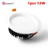GLEDOPTO Zigbee ZLL 6W/9W/12W RGB+CCT LED Ceiling Light Smart Home Waterproof Remote Control Downlight work with Alexa Echo Plus