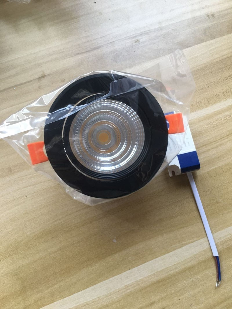 Super Bright Recessed LED Dimmable Downlight COB 3W 5W 7W 9W 12W 15W  LED Ceiling Spot Light LED Ceiling Lamp AC 110V 220V