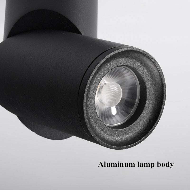 Dimmable Rotating LED Downlights 7W 12W 15W COB LED Ceiling Spot Lights AC110-220V LED Wall Lamp Warm Cold White Indoor Lighting