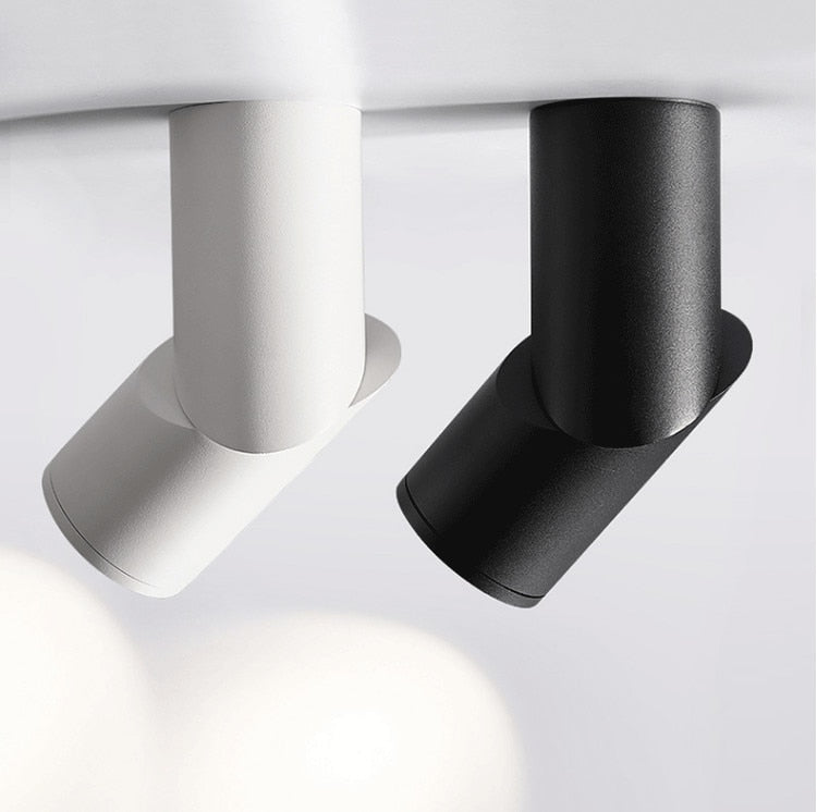 Dimmable Rotating LED Downlights 7W 12W 15W COB LED Ceiling Spot Lights AC110-220V LED Wall Lamp Warm Cold White Indoor Lighting