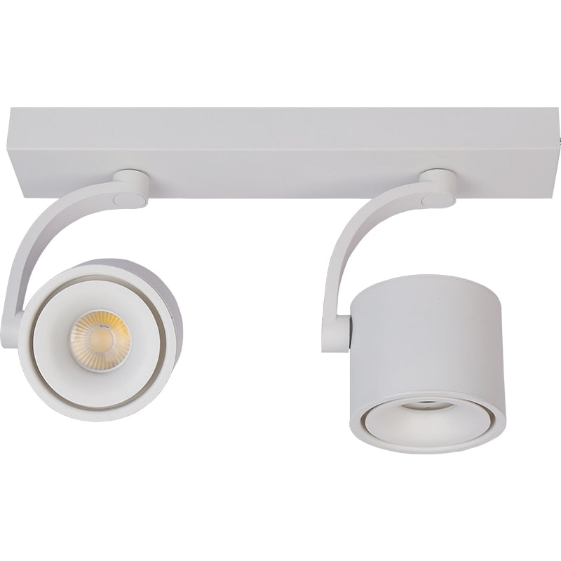 Dimmable LED Wall Mounted Downlight 2X12W 2X15W 2X20W COB Spot light Ceiling Track Lamp Surface Mounted Down light