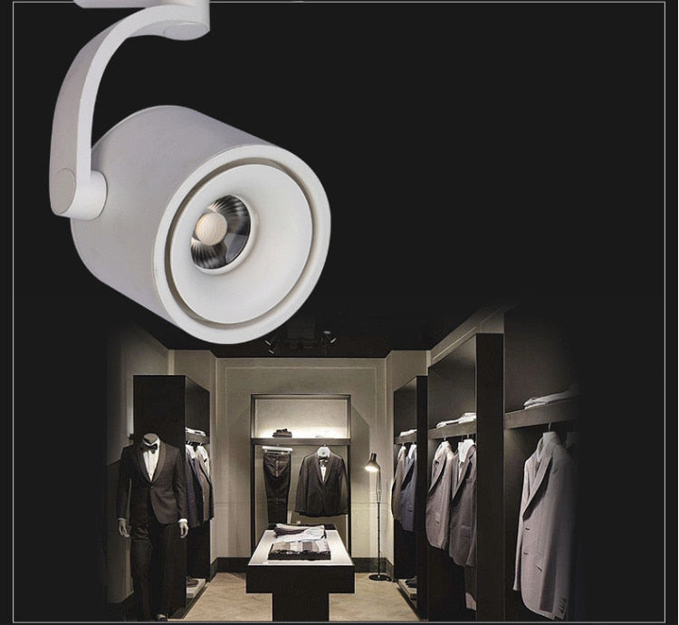 Dimmable LED Wall Mounted Downlight 2X12W 2X15W 2X20W COB Spot light Ceiling Track Lamp Surface Mounted Down light