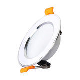 Ultra Thin Downlight Aluminum Recessed Led Downlight Silver White-Silver 3W 5W 7W 9W AC220V Led Ceiling Lamp Spot Led Lighting